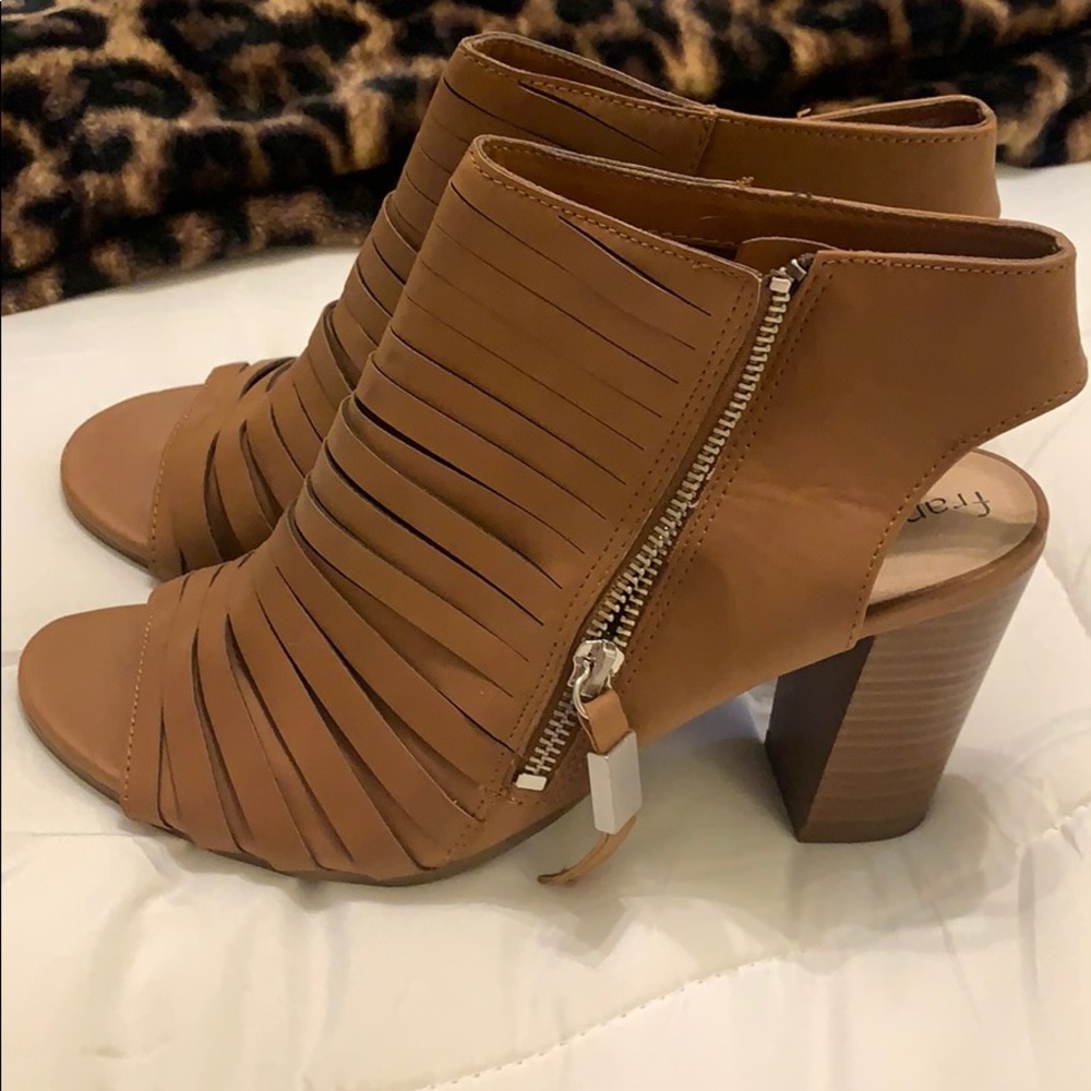 Tan booties